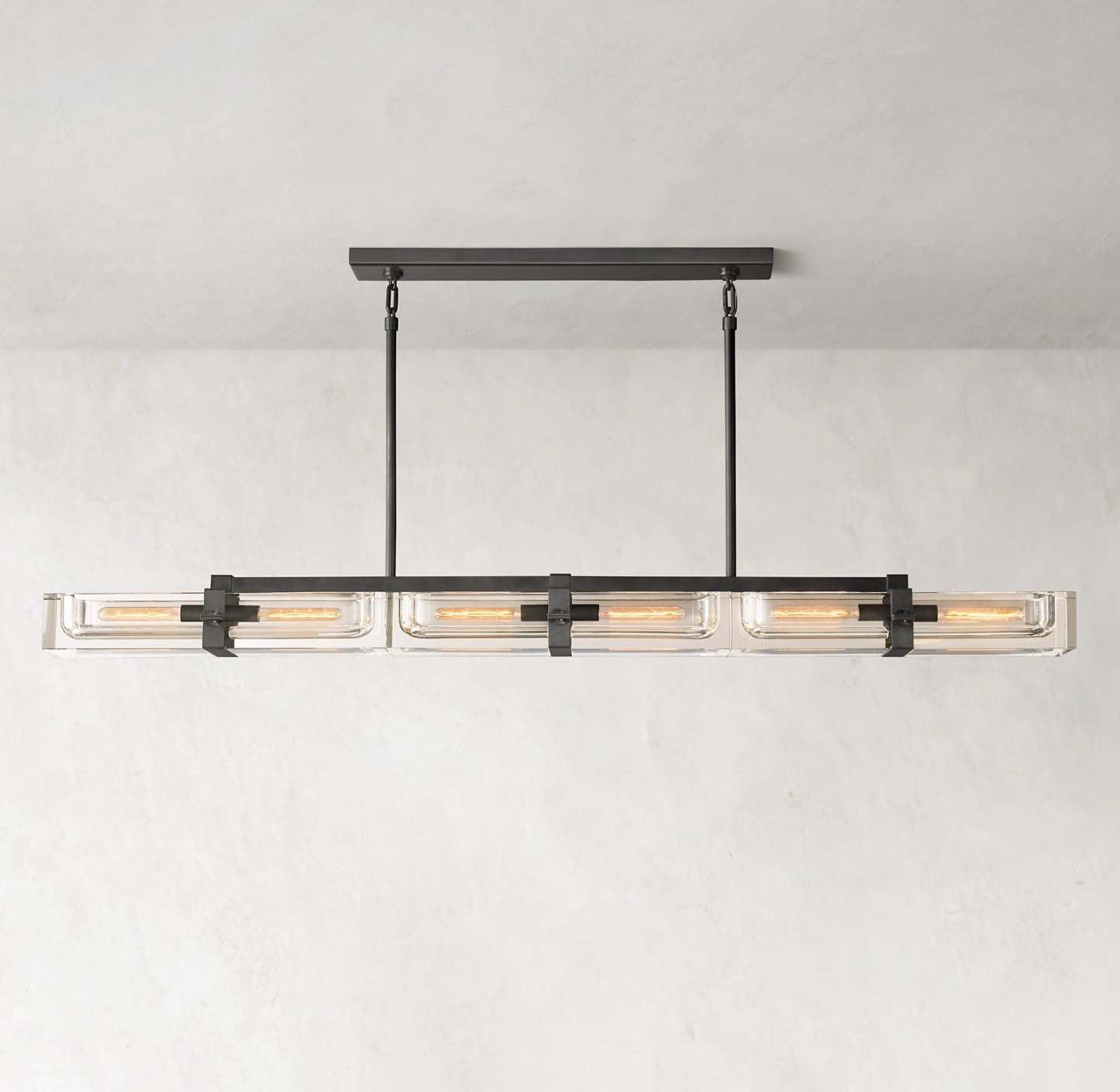 Savile Linear Chandelier 72"-VaseLamps