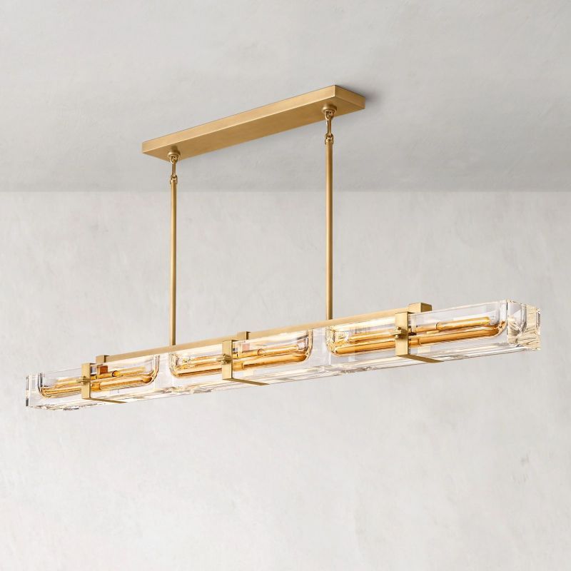 Savile Linear Chandelier 72"-VaseLamps