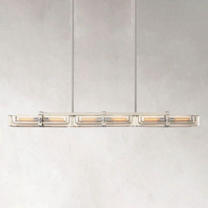 Savile Linear Chandelier 72"-VaseLamps