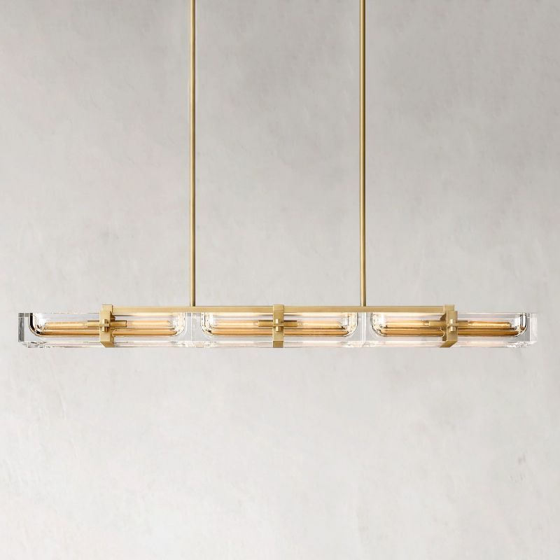 Savile Linear Chandelier 72"-VaseLamps