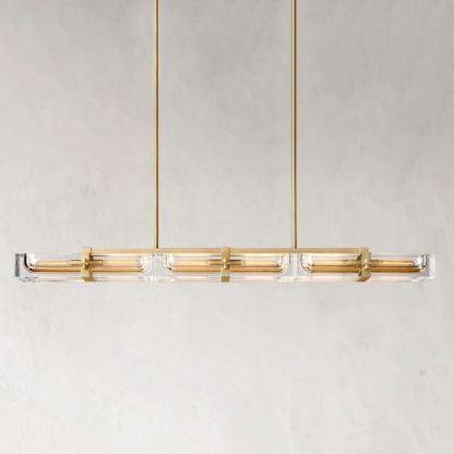 Savile Linear Chandelier 72"-VaseLamps