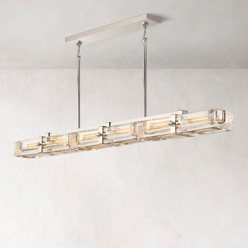 Savile Linear Chandelier 72"-VaseLamps