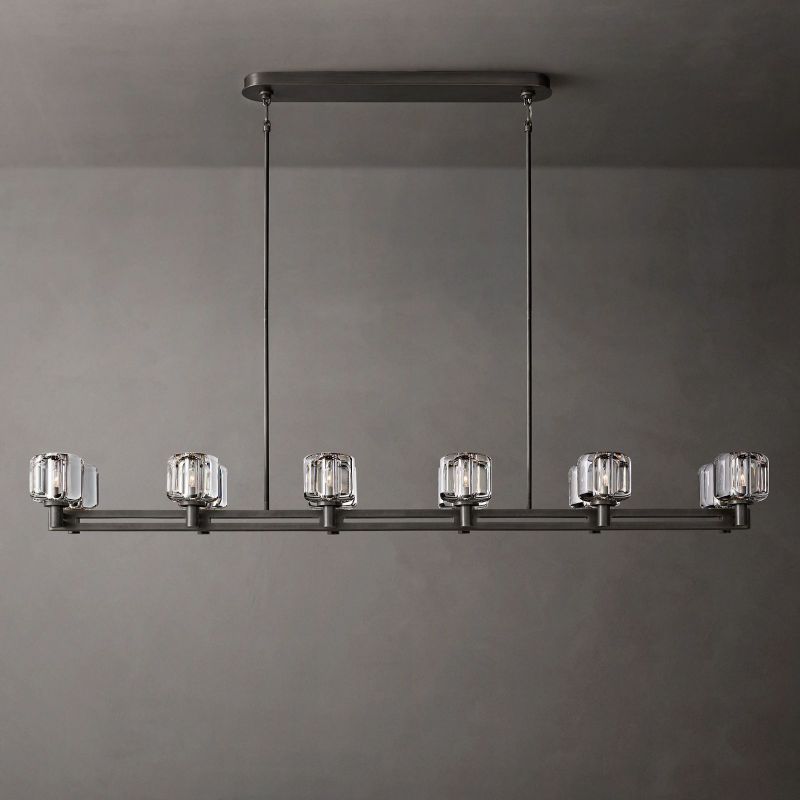 Demaret Double Linear Chandelier 72"-VaseLamps