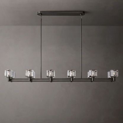 Demaret Double Linear Chandelier 72"-VaseLamps