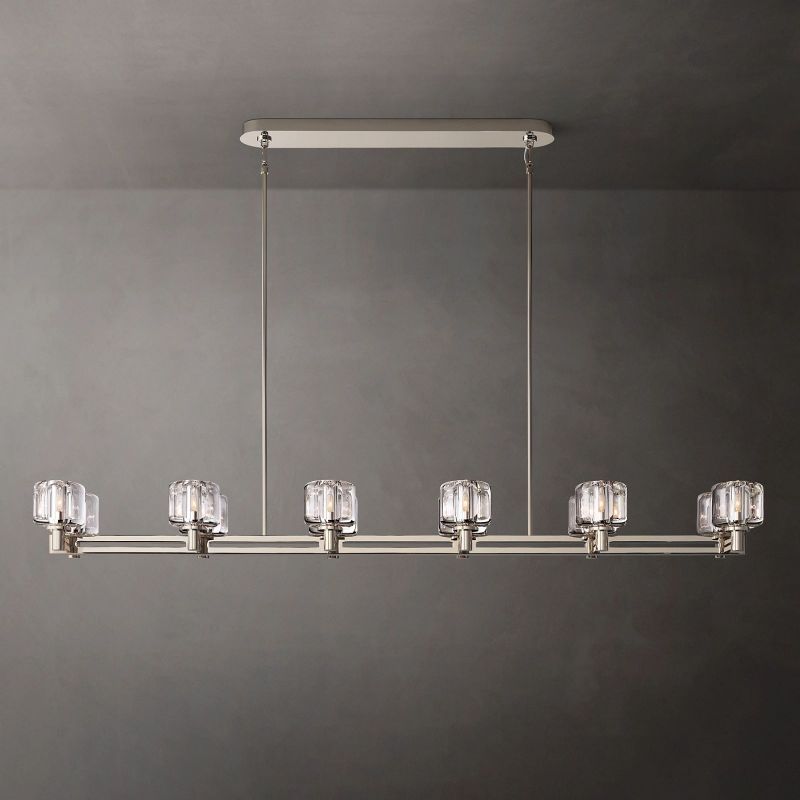 Demaret Double Linear Chandelier 72"-VaseLamps