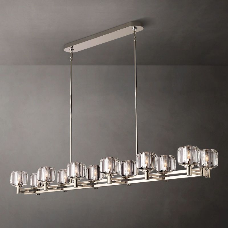 Demaret Double Linear Chandelier 72"-VaseLamps