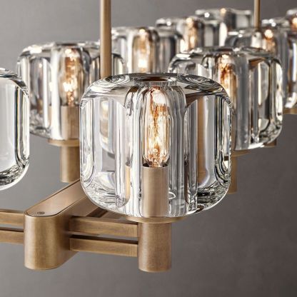 Demaret Double Linear Chandelier 54"-VaseLamps