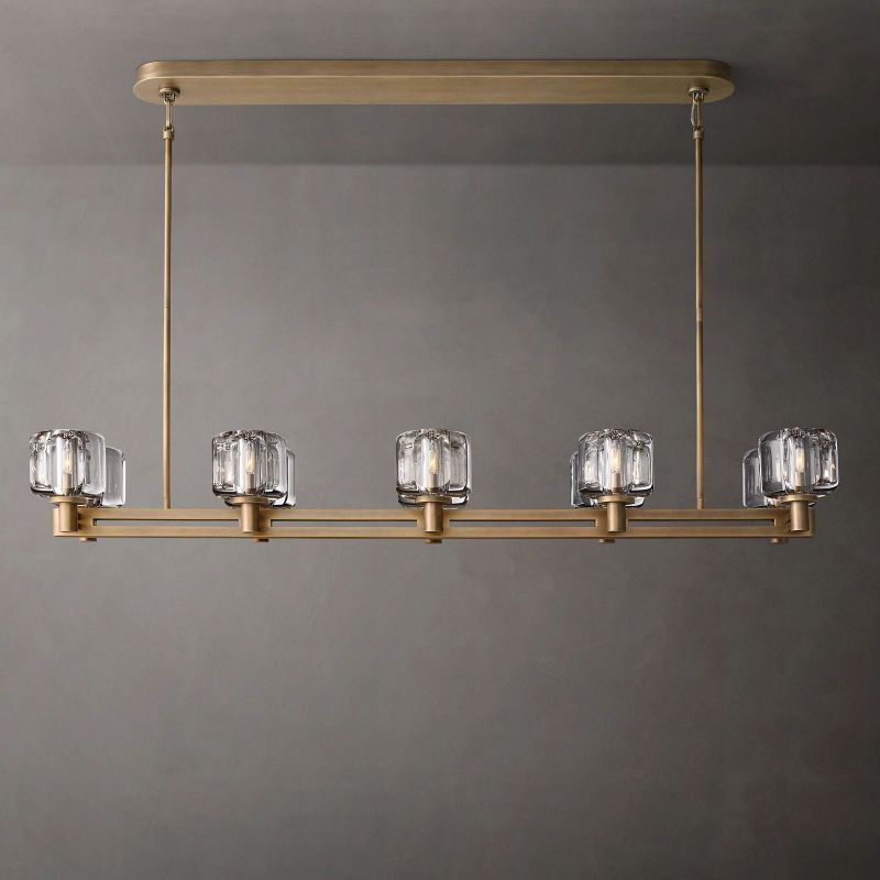 Demaret Double Linear Chandelier 54"-VaseLamps