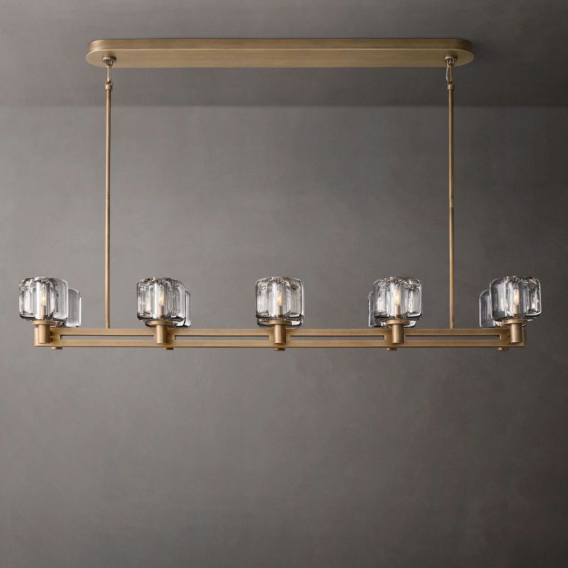 Demaret Double Linear Chandelier 54"-VaseLamps