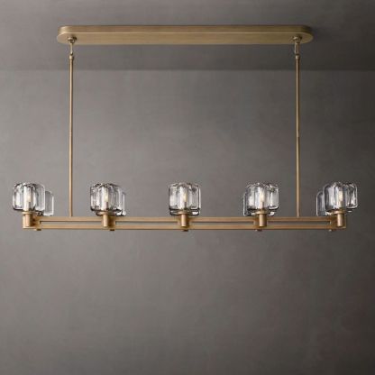 Demaret Double Linear Chandelier 54"-VaseLamps