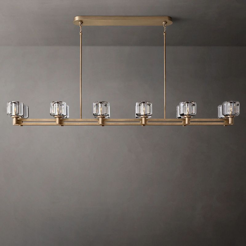 Demaret Double Linear Chandelier 72"-VaseLamps