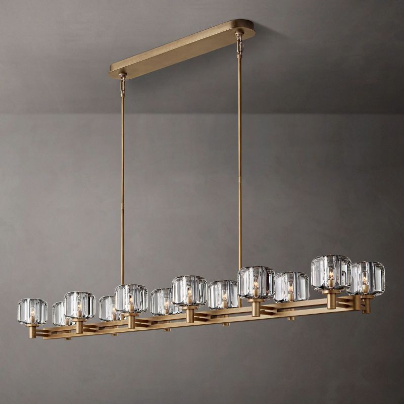 Demaret Double Linear Chandelier 72"-VaseLamps