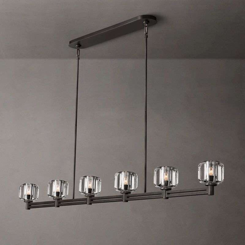 Demaret Linear Chandelier 72"-VaseLamps