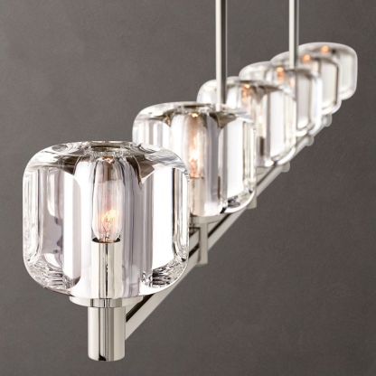 Demaret Linear Chandelier 72"-VaseLamps