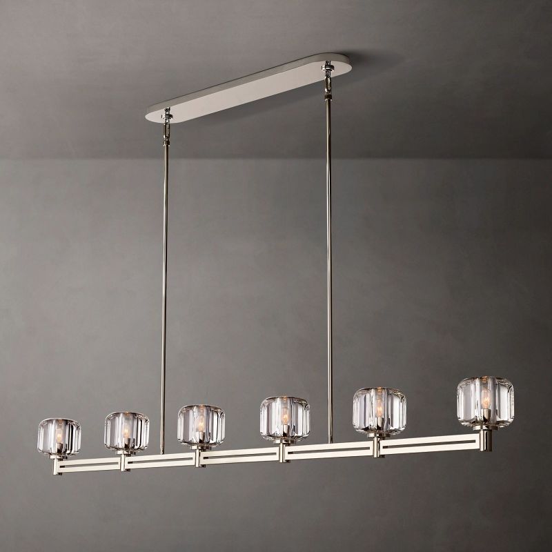 Demaret Linear Chandelier 72"-VaseLamps