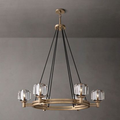 Demaret Round Chandelier 36"-VaseLamps