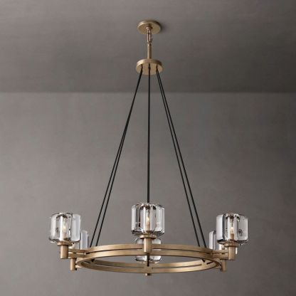 Demaret Round Chandelier 36"-VaseLamps