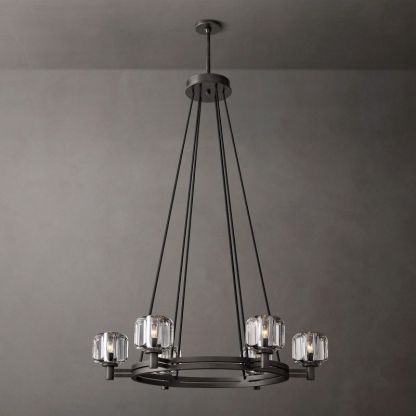 Demaret Round Chandelier 36"-VaseLamps