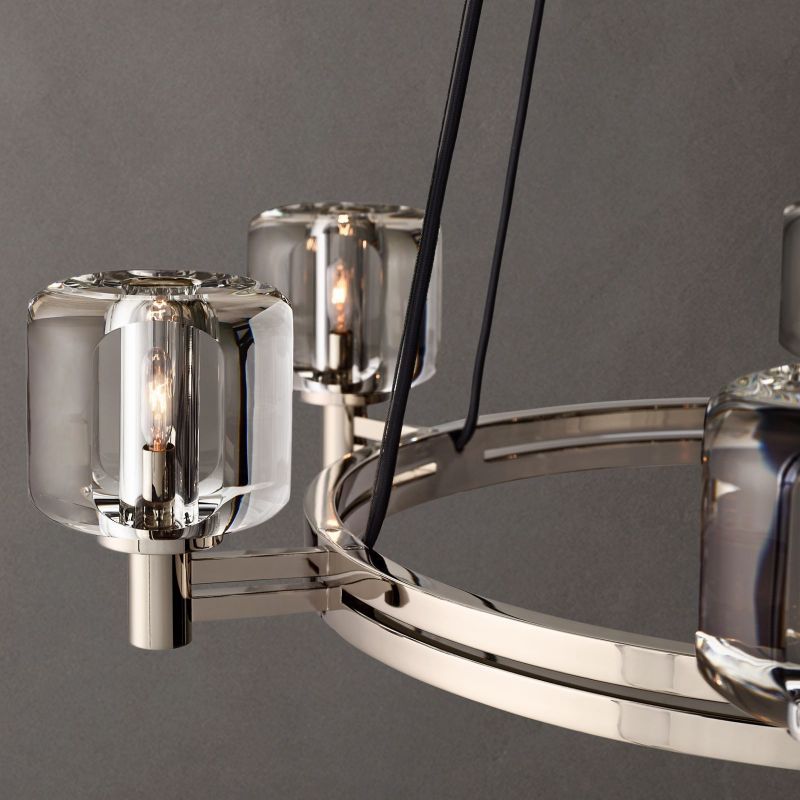 Demaret Round Chandelier 36"-VaseLamps