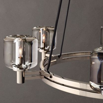 Demaret Round Chandelier 36"-VaseLamps