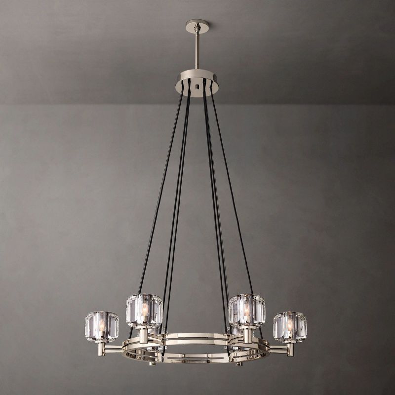 Demaret Round Chandelier 36"-VaseLamps