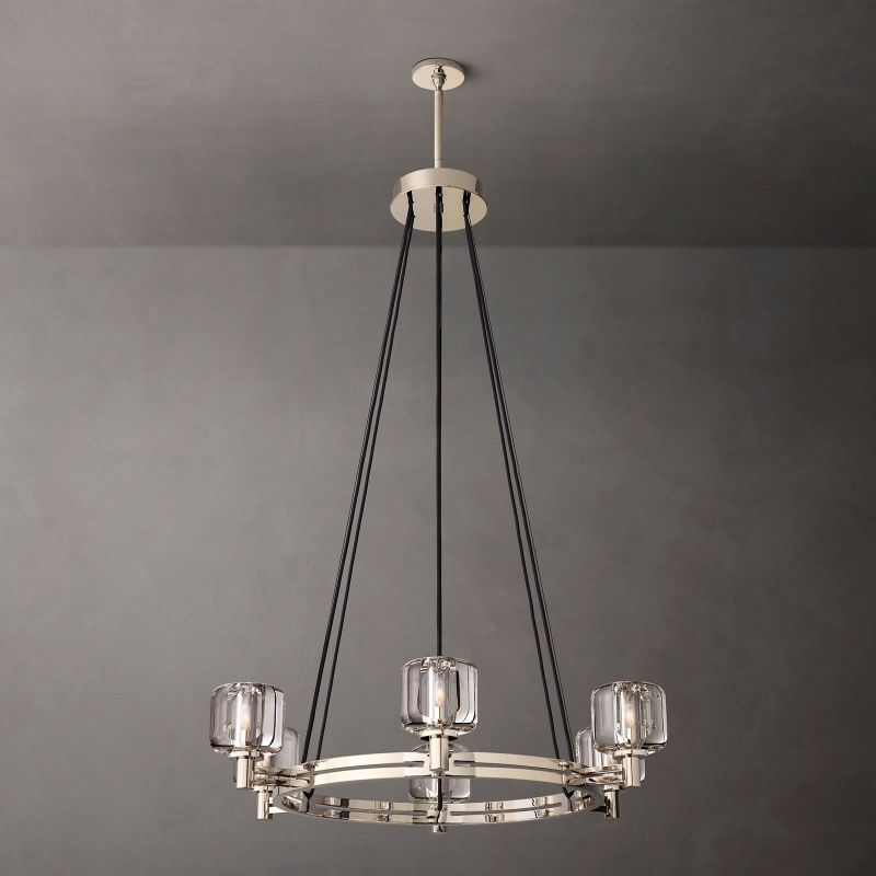 Demaret Round Chandelier 36"-VaseLamps
