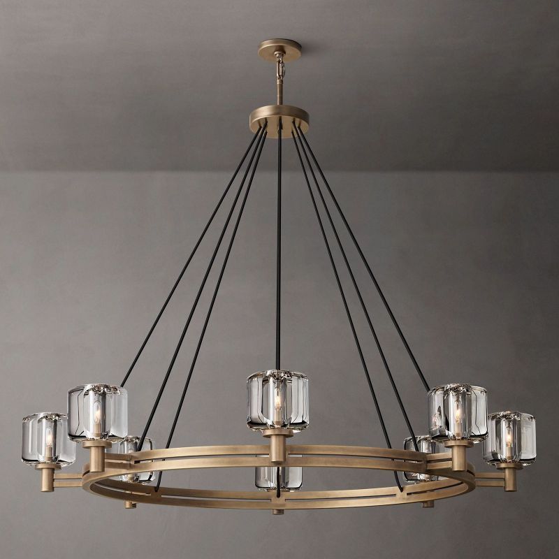 Demaret Round Chandelier 48"-VaseLamps