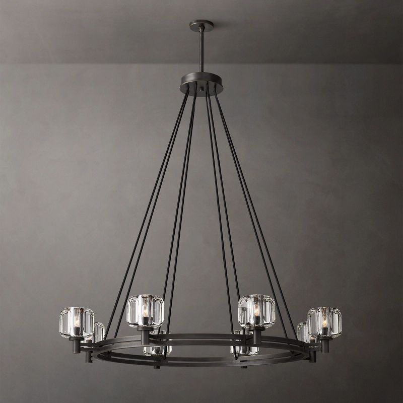 Demaret Round Chandelier 48"-VaseLamps