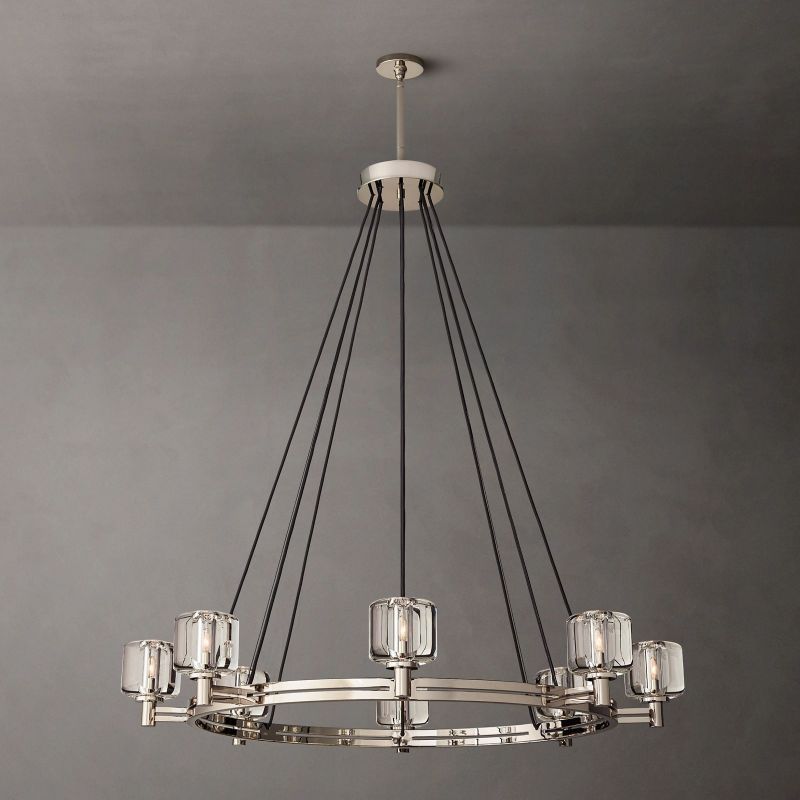 Demaret Round Chandelier 48"-VaseLamps