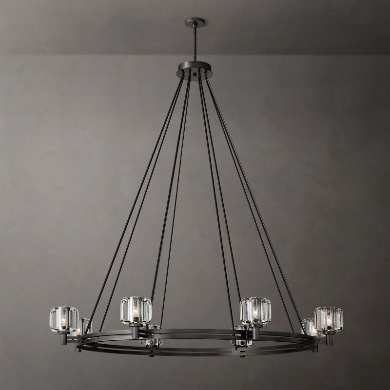 Demaret Round Chandelier 60"-VaseLamps