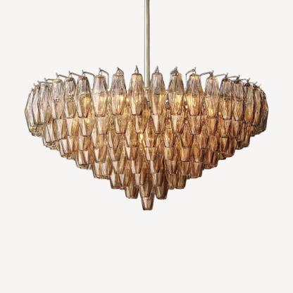 Chiara Glass Tiered Round Chandelier-VaseLamps
