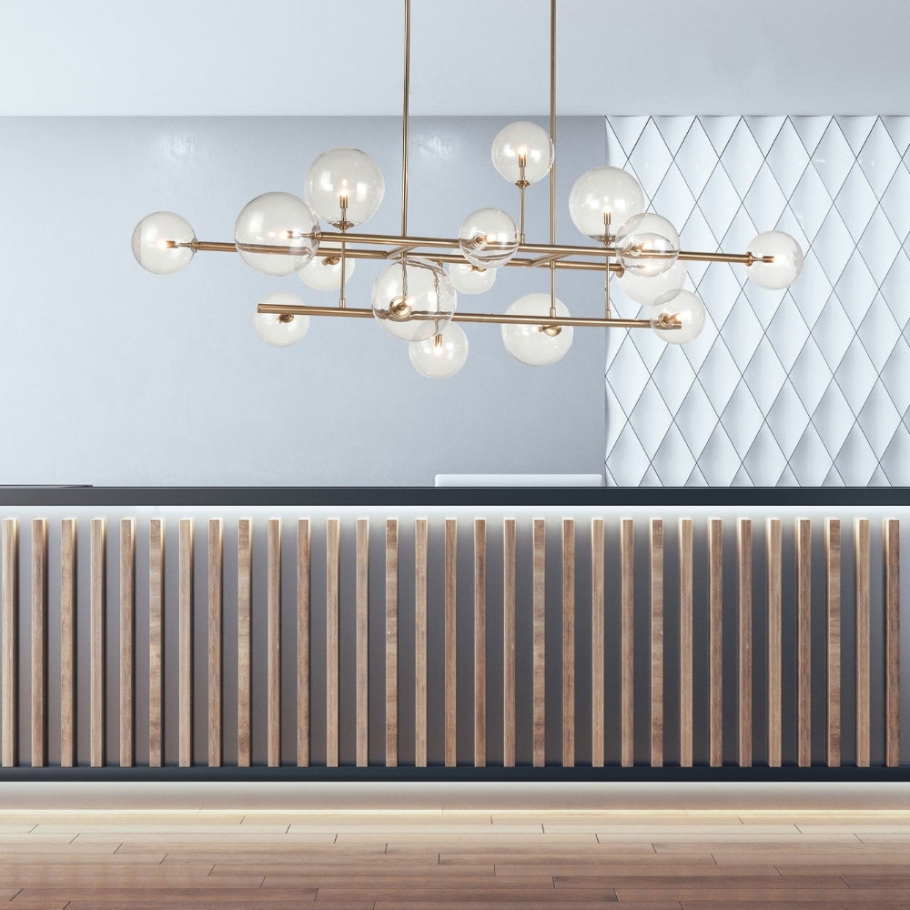 Elegant Linear Chandelier-VaseLamps