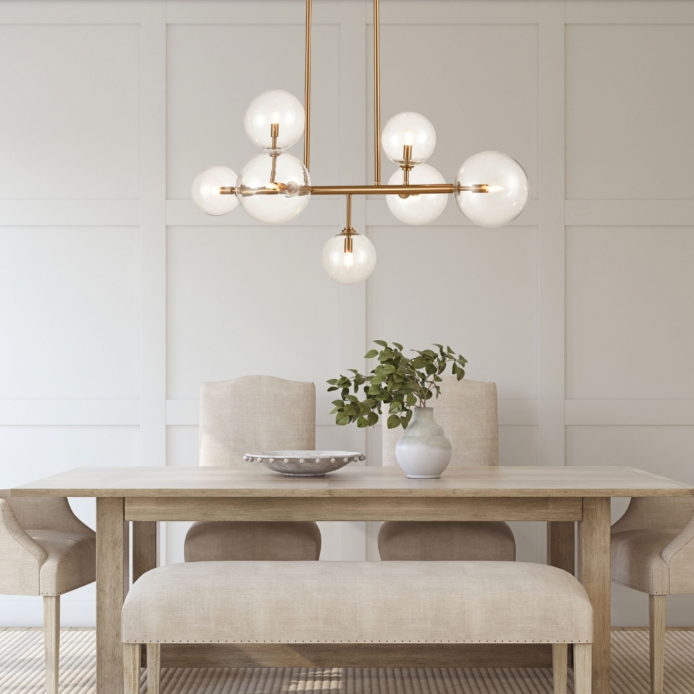 Elegant Linear Chandelier-VaseLamps