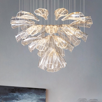 Luxury Glass Lotus Chandelier-VaseLamps