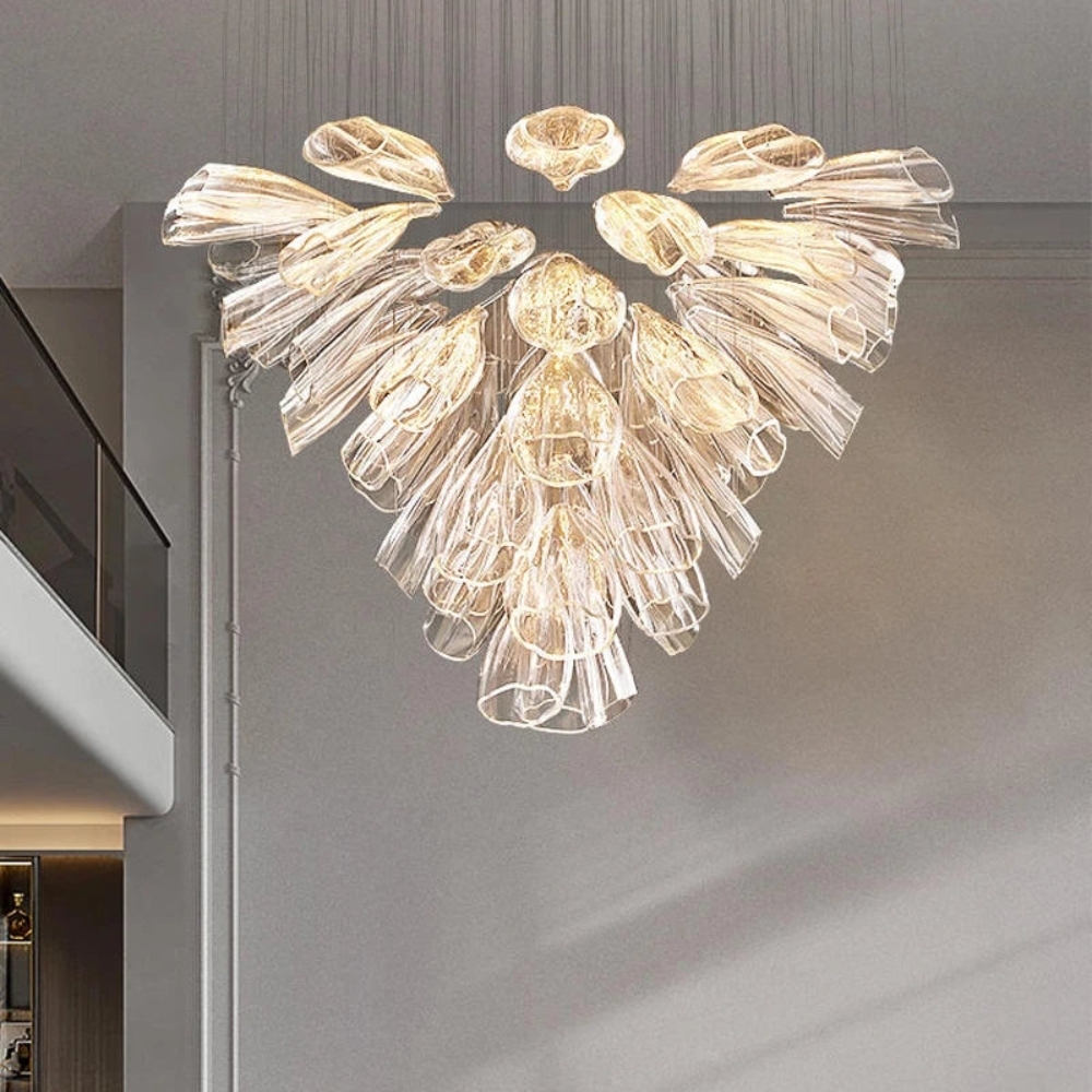 Luxury Glass Lotus Chandelier-VaseLamps