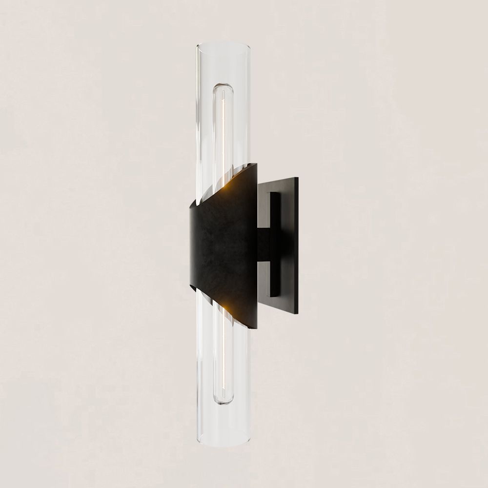 Modern Minimalist Glass Tube Wall Sconce-VaseLamps