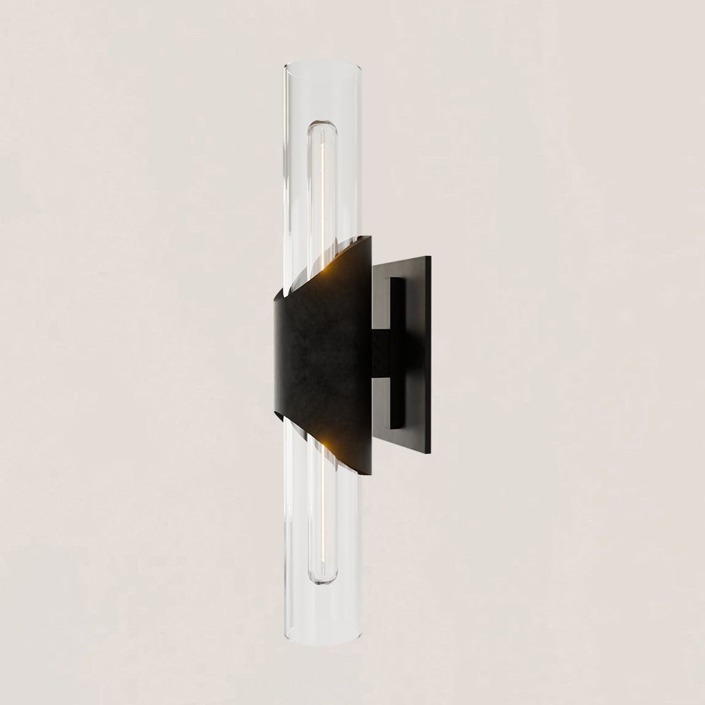 Modern Minimalist Glass Tube Wall Sconce-VaseLamps