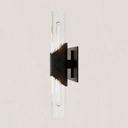 Modern Minimalist Glass Tube Wall Sconce-VaseLamps