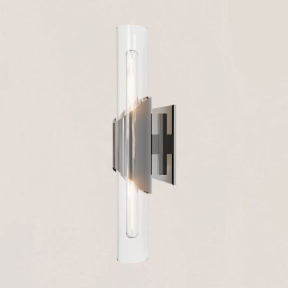 Modern Minimalist Glass Tube Wall Sconce-VaseLamps