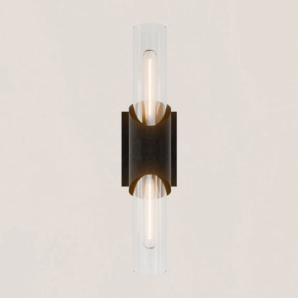 Modern Minimalist Glass Tube Wall Sconce-VaseLamps