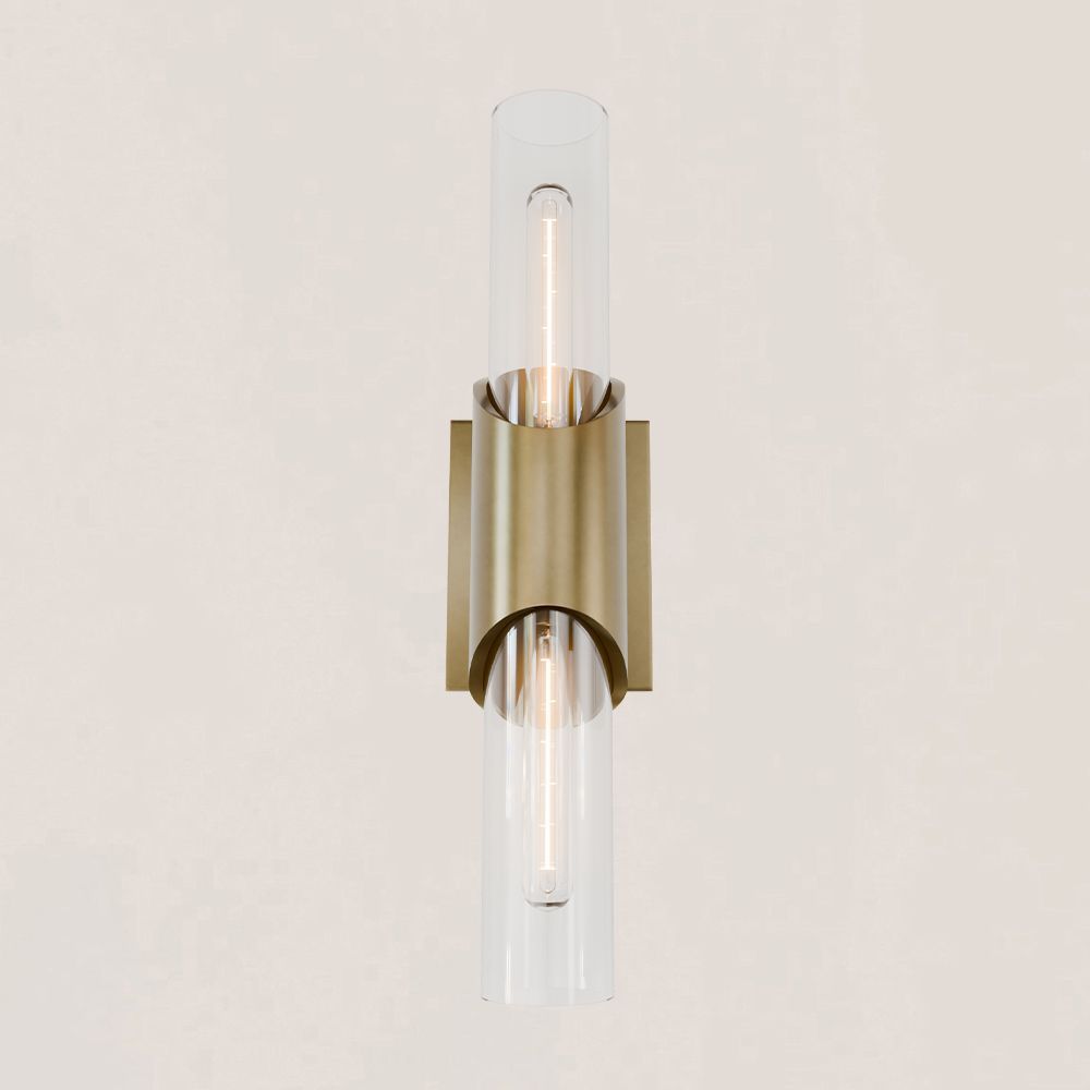 Modern Minimalist Glass Tube Wall Sconce-VaseLamps
