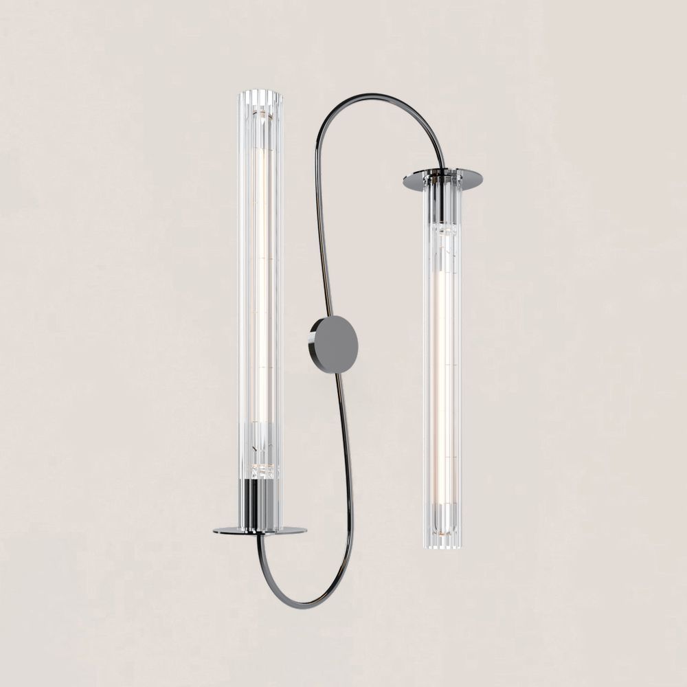 Symmetrical Dual-Arm Modern Wall Sconce-VaseLamps