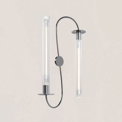 Symmetrical Dual-Arm Modern Wall Sconce-VaseLamps