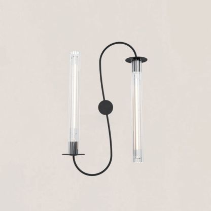 Symmetrical Dual-Arm Modern Wall Sconce-VaseLamps