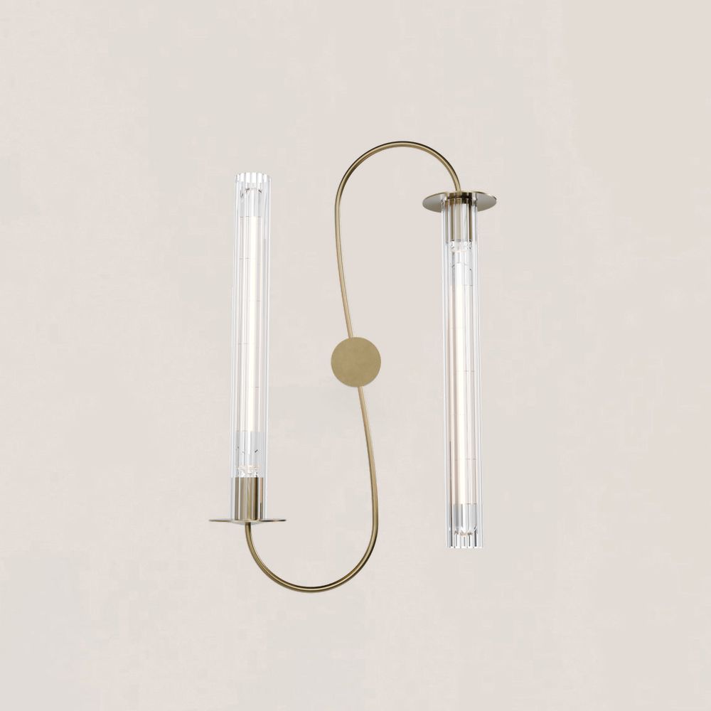 Symmetrical Dual-Arm Modern Wall Sconce-VaseLamps