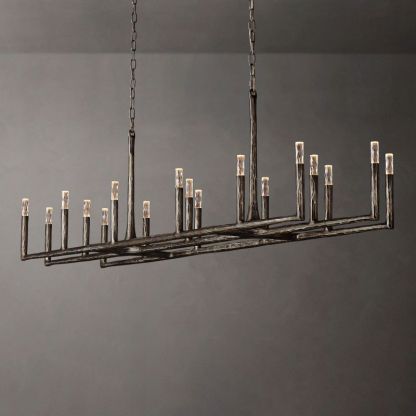 Thaddeus Linear Chandelier 96"-VaseLamps
