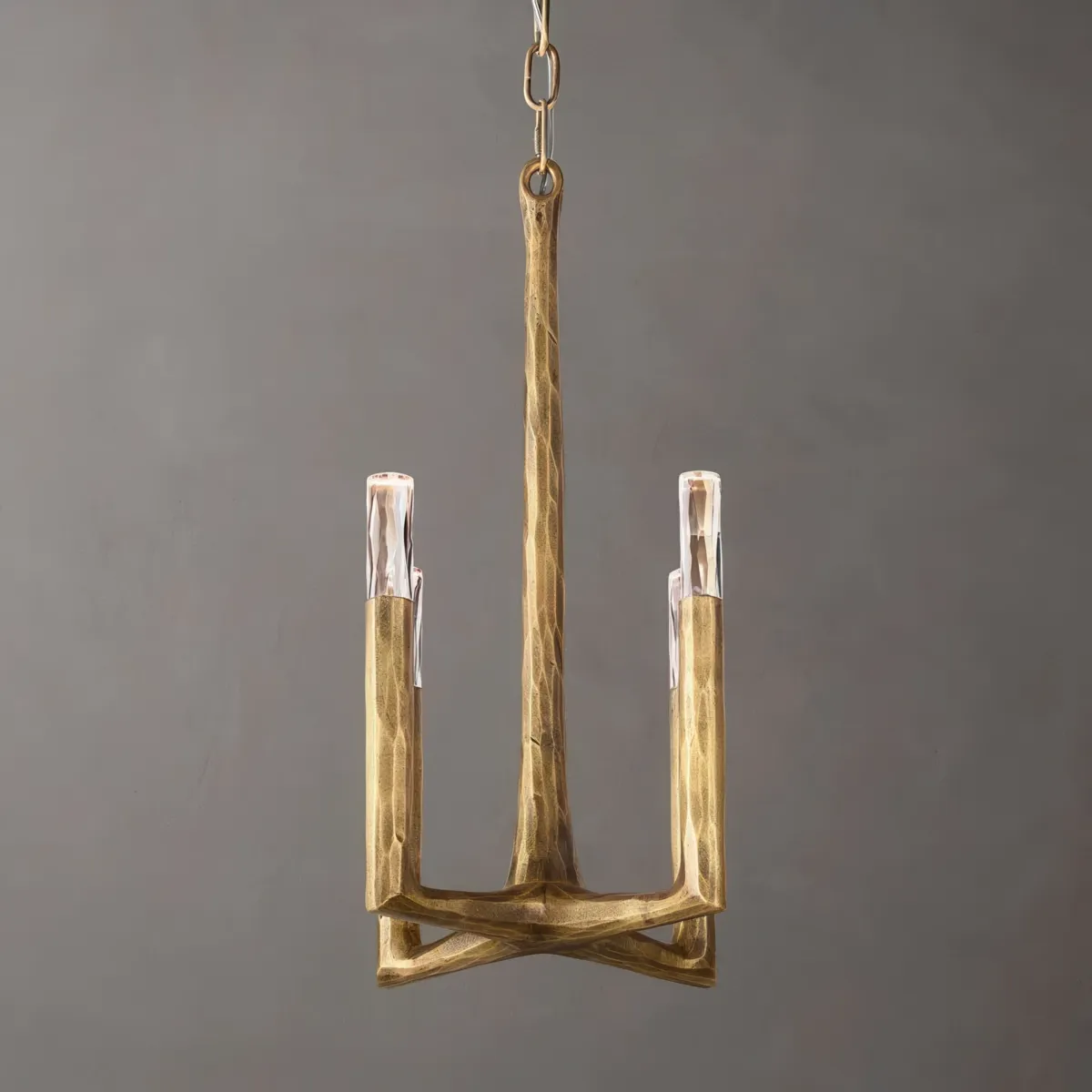 Thaddeus Hammered Texture Brass Pendant Light