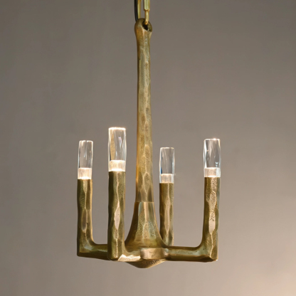 Thaddeus Hammered Texture Brass Pendant Light
