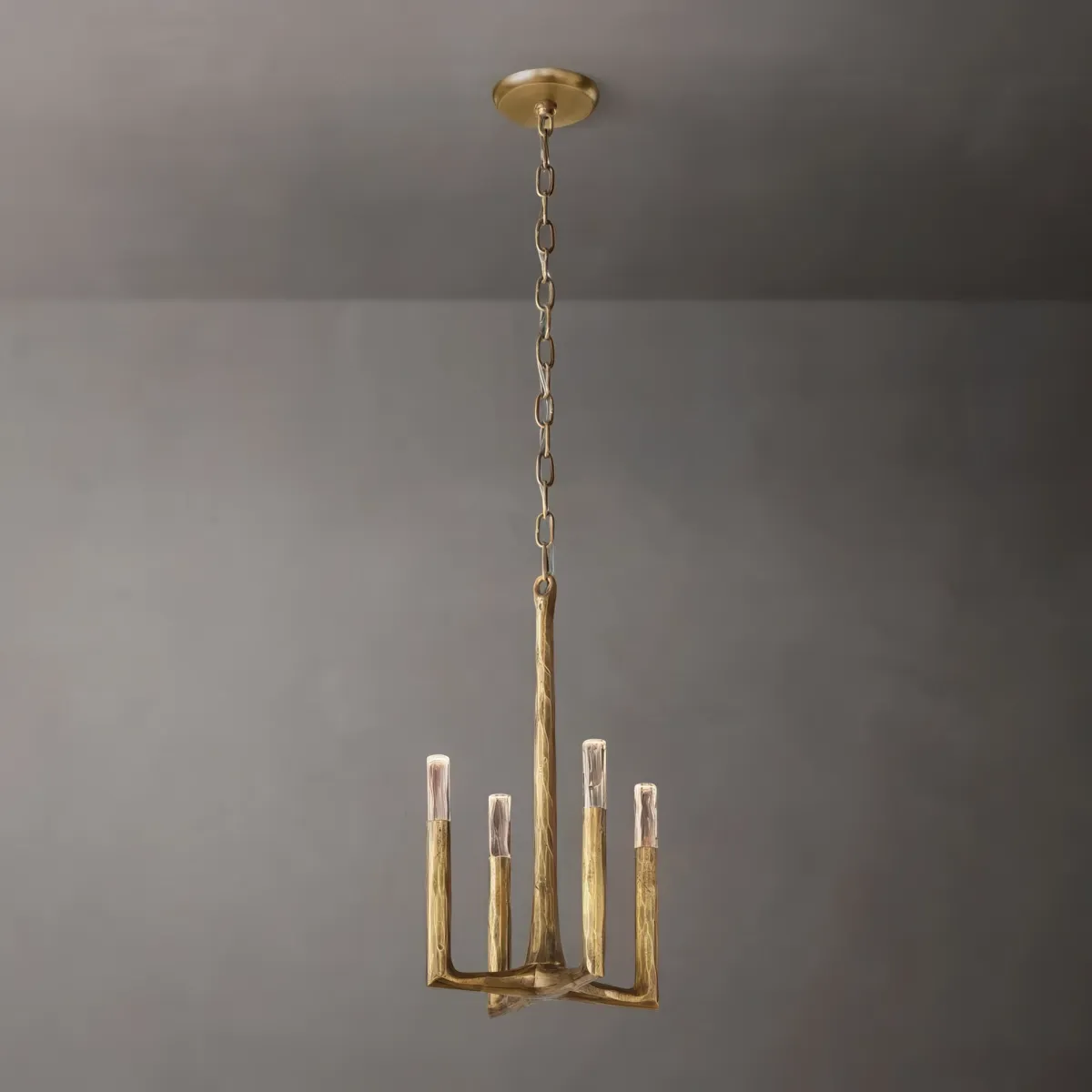Thaddeus Hammered Texture Brass Pendant Light