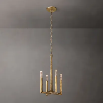 Thaddeus Hammered Texture Brass Pendant Light